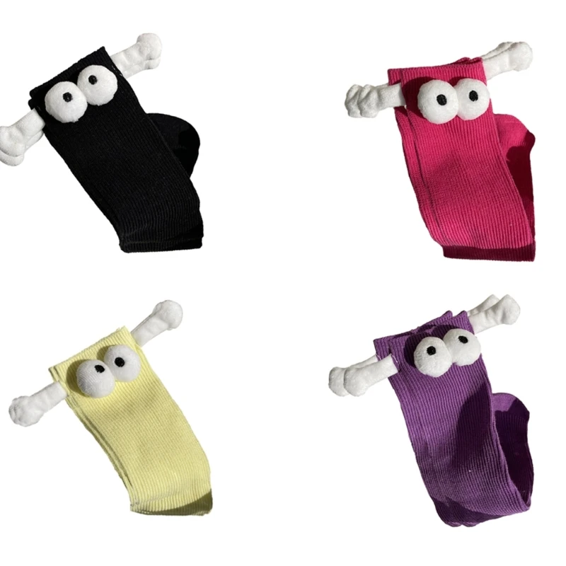

Хлопковые носки с рисунком 3D глаз, детские гольфы, весенние гетры для маленьких девочек