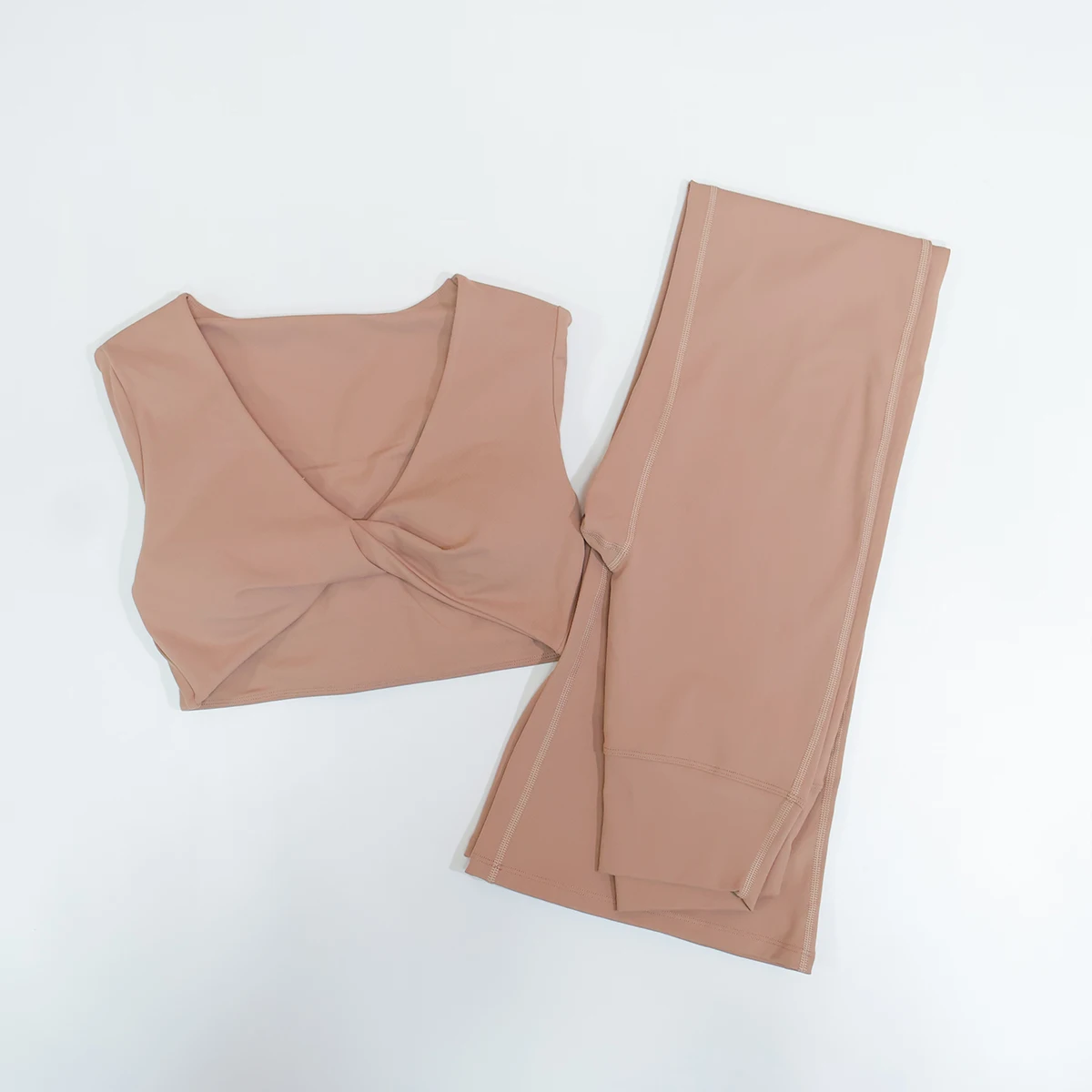 Ctenkevet 2Pcs Damen Quick-Dry Langarm Gym Yoga Outfit Frau Herbst/Winter Outdoor Sport Zwei-stück Anzug Weibliche Sportswear – Detail 2