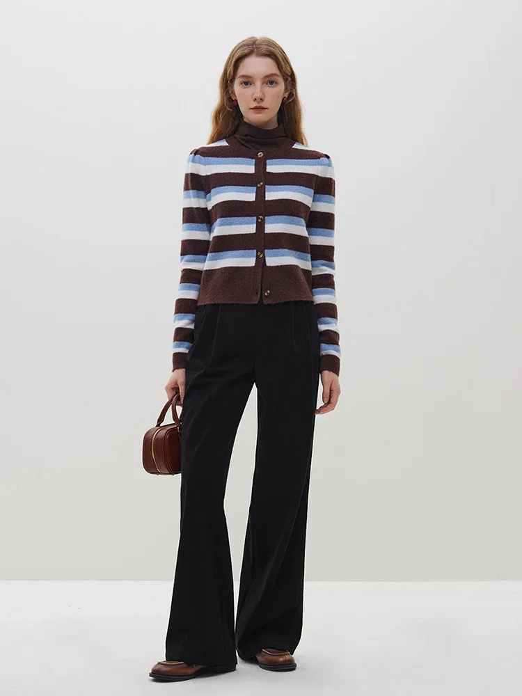 Pantalones De Pana Para Mujer - Cintura Alta, Pierna Recta Y Elásticos, Cómodos Y Vintage, En Varios Talles