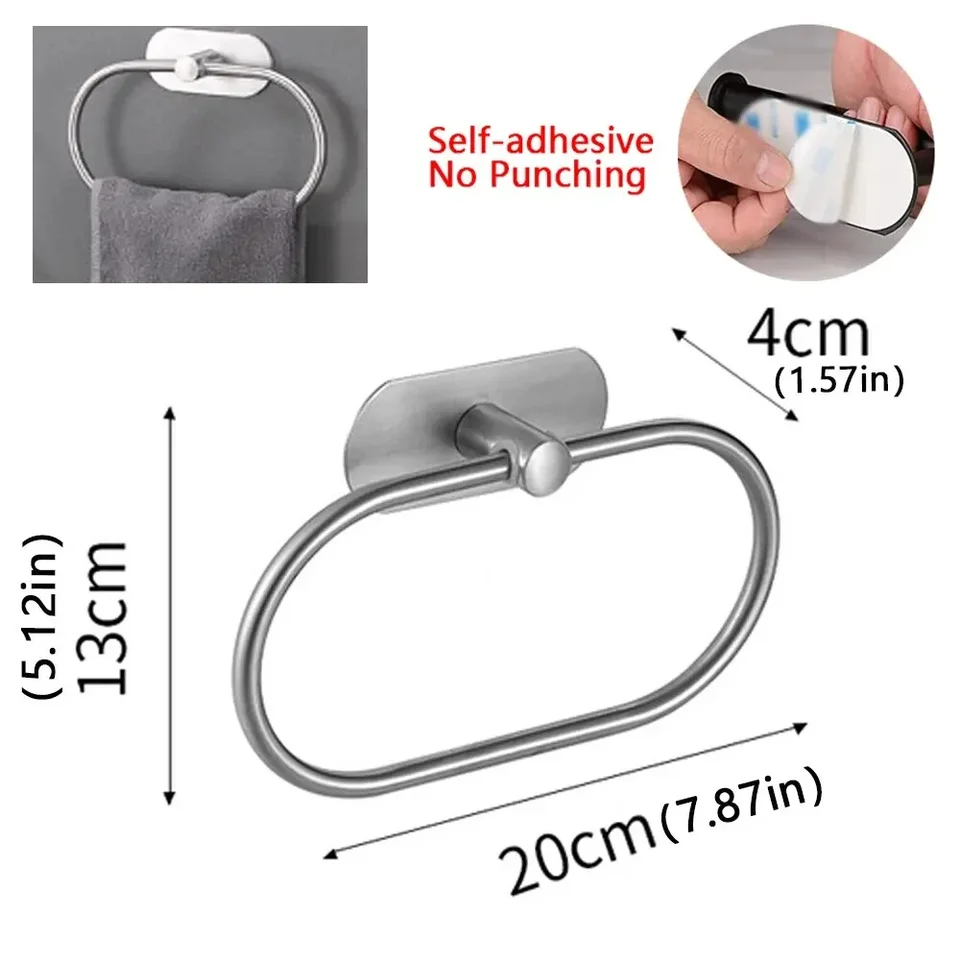 Porte-serviettes Autoportant, En Nickel Brossé, En Acier Inoxydable