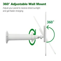 Le chargeur solaire mural 4W prend en charge les caméras Eufycam 2C Pro pour une alimentation stable pour une surveillance continue en extérieur 4