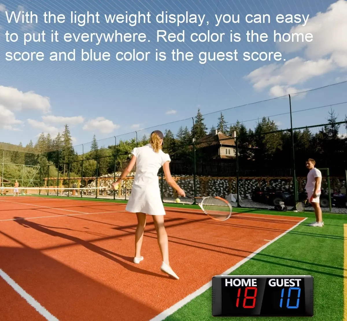 Btbsign Score Keeper Portable Led Digital Electronic Scoreboard with Remote for Sports Games Volleyball Table Tennis Ball 3