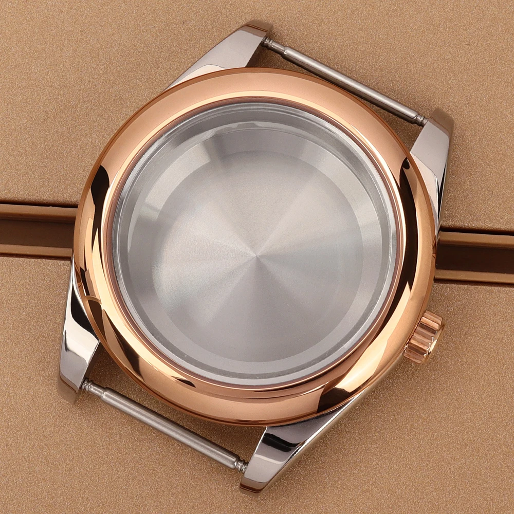 36MM/39MM Uhrengehäuse mit abgerundeten Kanten, Saphirglas, wasserdicht, für NH35 NH36 NH38 Miyota 8215 Uhrwerk, 28,5mm Zifferblatt, Oyster Uhrenteile – Detail 16