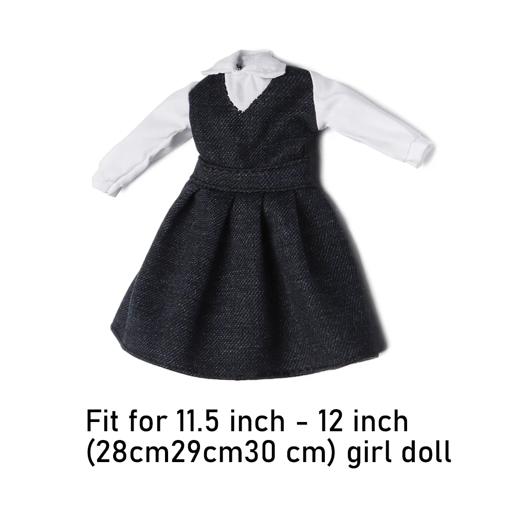 30 cm Doll Clothes Multistyles Doll Mini T-shirt Skirts Doll Accessories Navy Style Clothes for 1/6 Doll Kids DIY Gift Toys 5