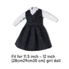 30 cm Doll Clothes Multistyles Doll Mini T-shirt Skirts Doll Accessories Navy Style Clothes for 1/6 Doll Kids DIY Gift Toys 5