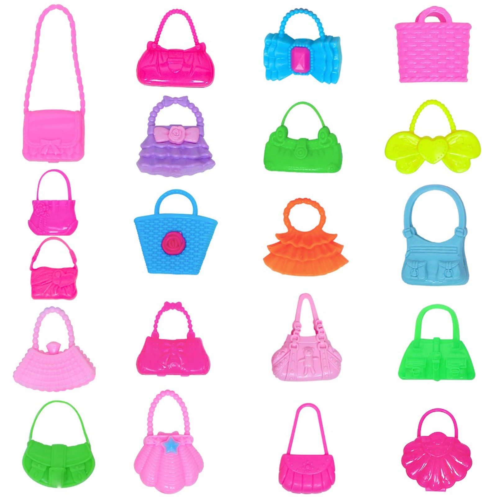 10 PCS Mix Style Doll Bag Fashion Morden Doll Bags Colourful Toy for