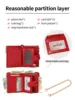 New Women's Wallet High Quality PU Leather Short Card Seat with Chain Large Capacity Three Layer Zero Wallet Retro Women'sWallet 2