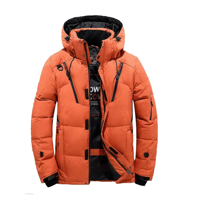 Thick Down Jacket with Collar for Men Warm Parka Casual Coat Waterproof Winter -30 Degrees Size 5XL down jacket,mens jacket