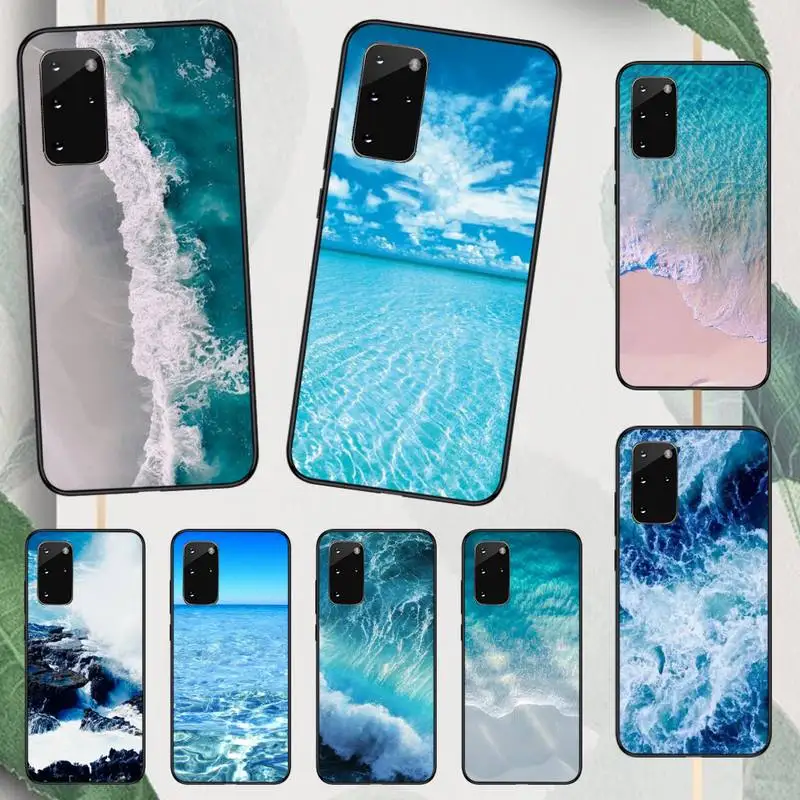 Custodia Per Telefono Da Spiaggia Sea Blue Sky Per Samsung Galaxy A S Note 23 53 22 20 52 21 13 51 71 32 12 10 Fe Ultra Plus