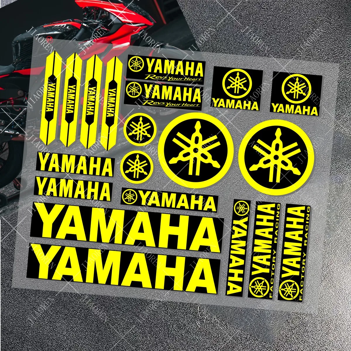 Motorcycle Stickers Vinyl YAMAHA logo decal Bike Helmet car MT 07 09 R1 R3 R6 NMAX TMAX XMAX TENERE 700 JOG