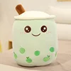 Cute Fruit Bubble Tea Cup Plush Toys Cute Milk Tea Pillow Fruit Boba With Suction Soft Stuffed Hug Toy Home Decor Birthday Gifts 3