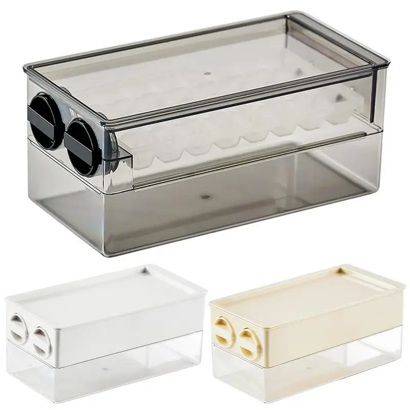 Ice Cube Trays with Lid and Ice Storage Bin - China Ice Storage Bin and  Storage Bin price