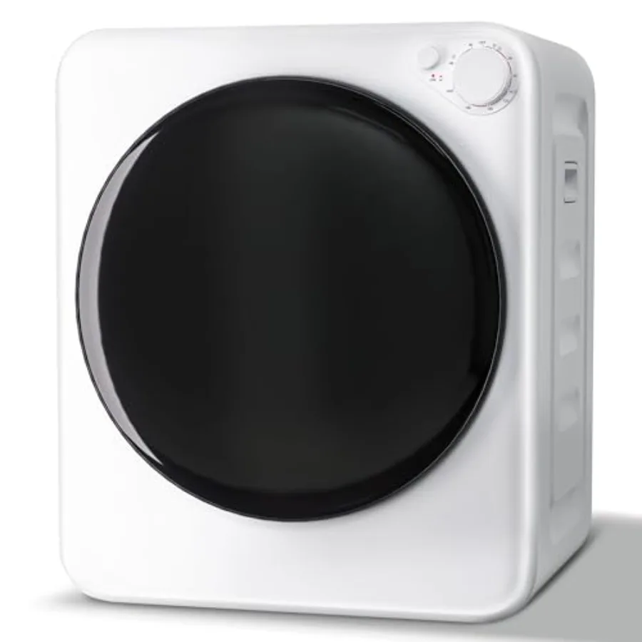 800W Electric Portable Clothes Dryer High End Laundry Front Load Tumble Dryer Machine with Stainless Steel Tub 5 Mode Simple Co