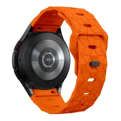 Premium Sports Silicone Smartwatch Band - Universal Fit, Multiple Sizes - Watch 4 Classic (Orange)