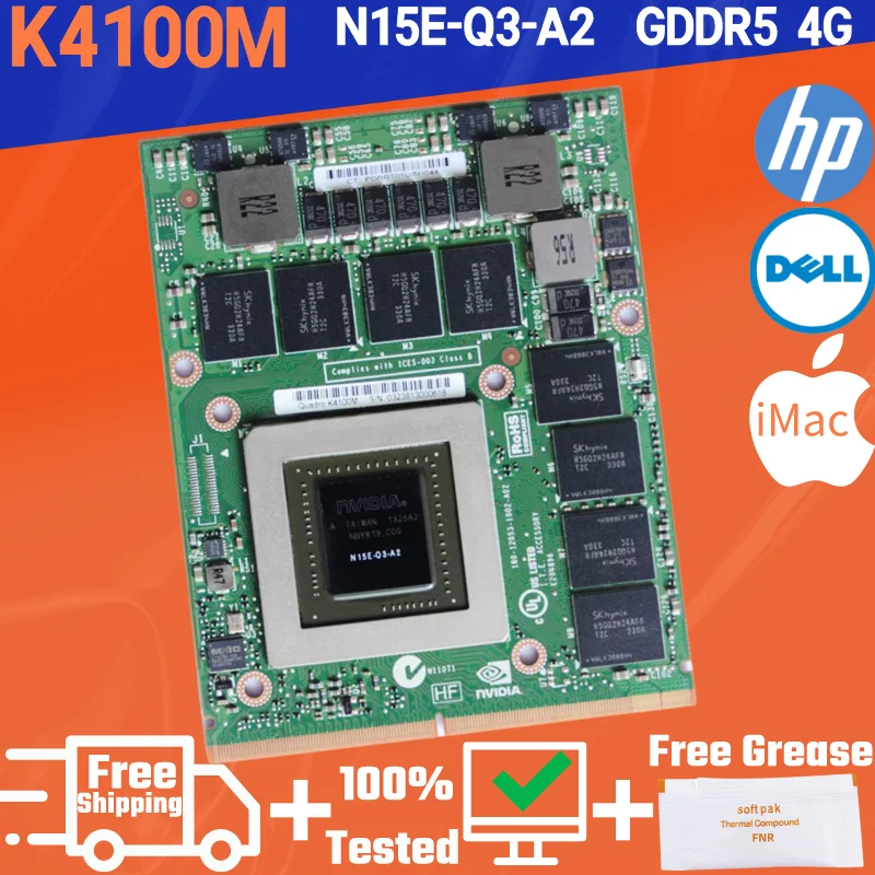 Quadro K4100m K4100 4100m For Imac A1312 Hd6970m Upgrade Laptops Graphic  Video Card Hp D7z22av 728556 -001dell N15e-q3-a2 - Laptop Repair Components  - AliExpress