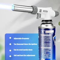 Portable Metal Flame Gun Butane Burner High Temperature Welding Gas Torch Lighter Camping BBQ Heating Ignition Butane Gas Burner 1
