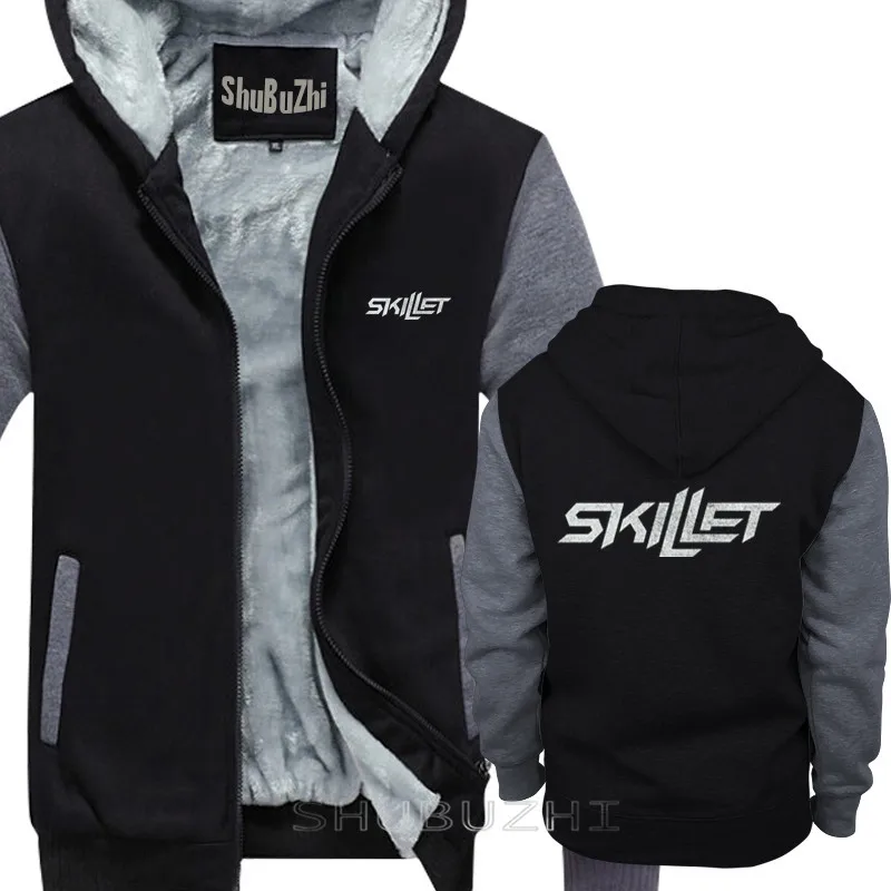 Skillet Rock Band warm coat Black Fashion Casual tops thick jacket winter autumn Men hoodies winter autumn style sbz5131 2
