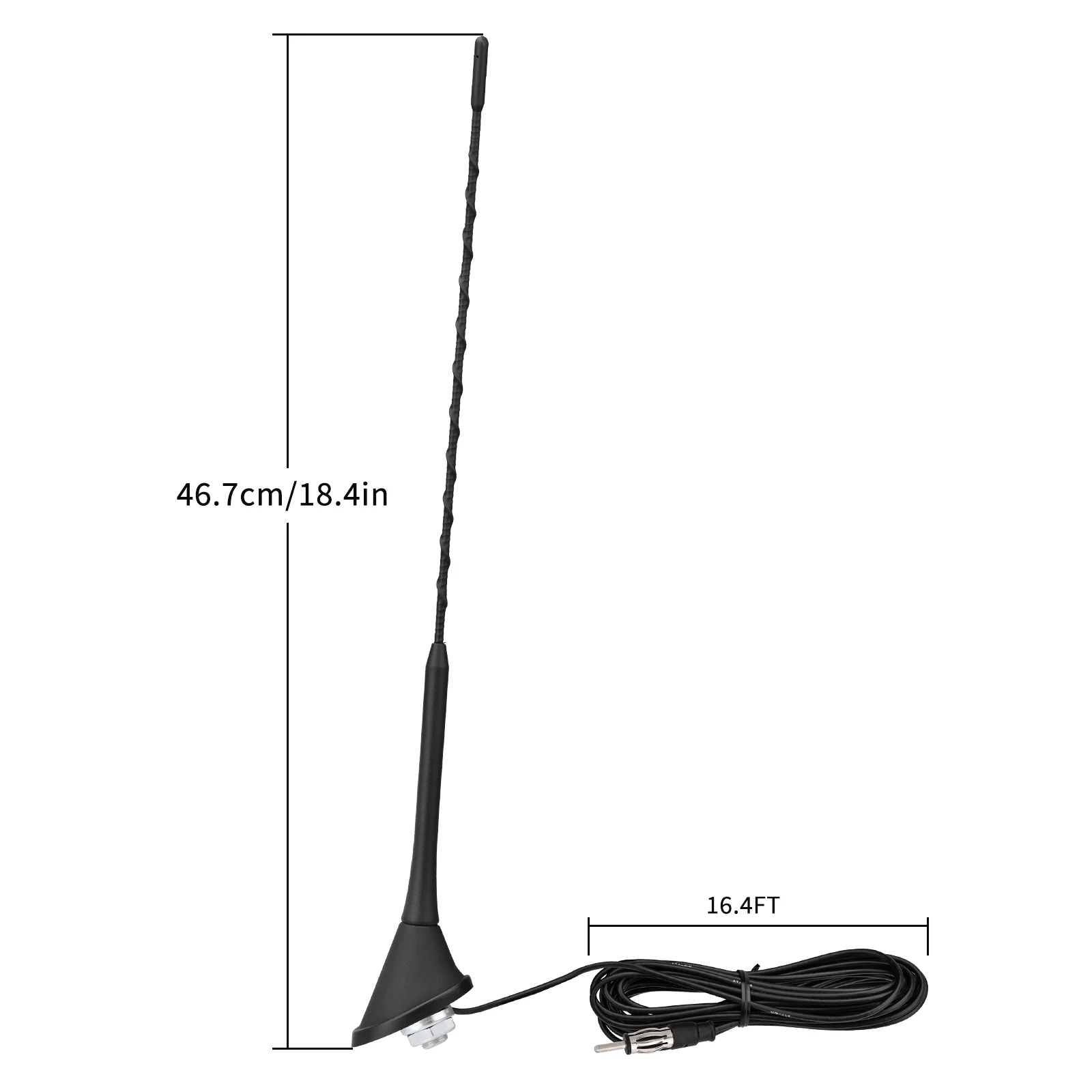 Universal Car Stereo FM AM Radio Antenna Roof Mount