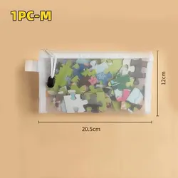 Transparent Zipper Mesh Storage Bag (1PCS M)