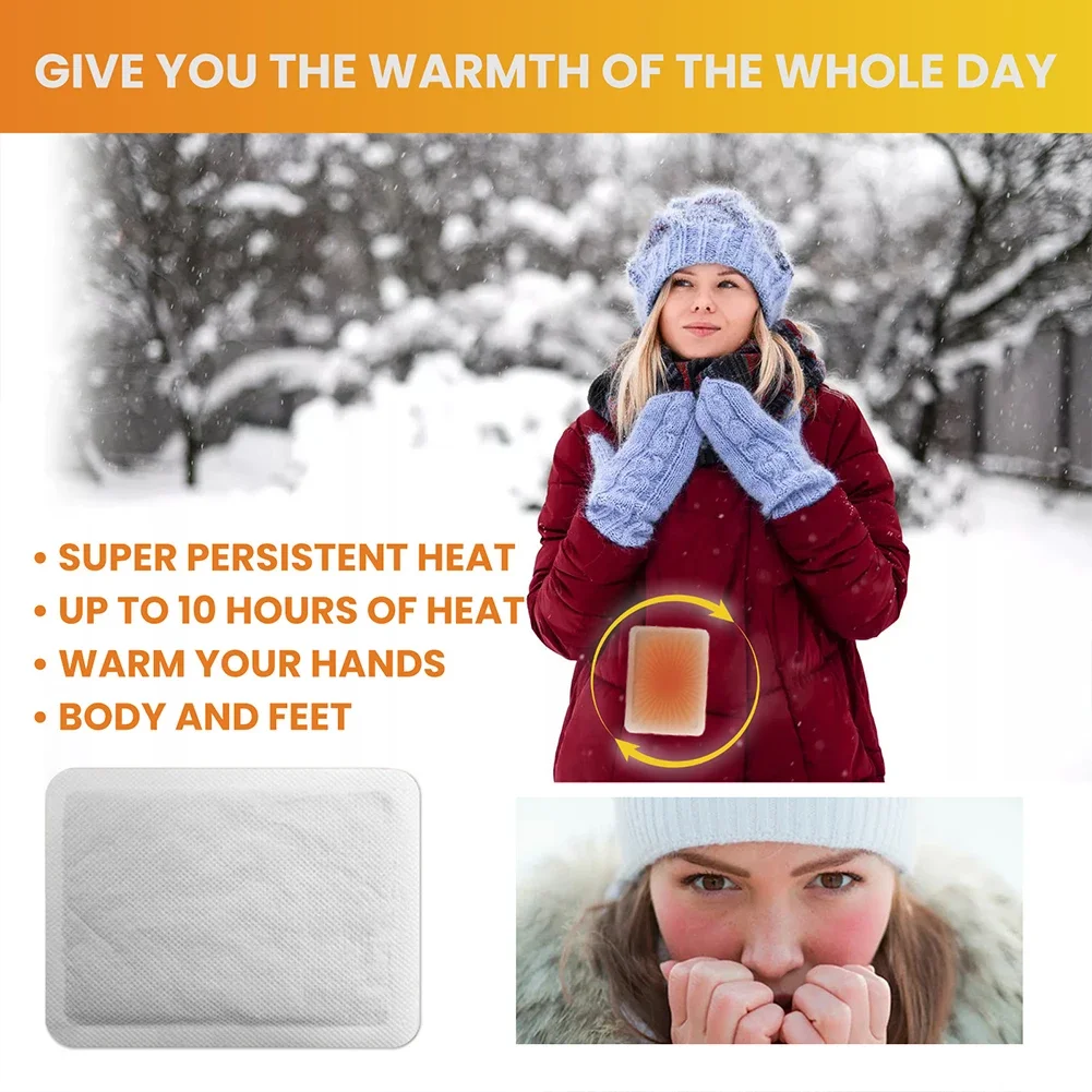 2-80PCS Warm Baby Stickers Long Lasting Disposable Heating Pack Body Warmer Patch Self-heating Warming Patches Hand Foot Warmers