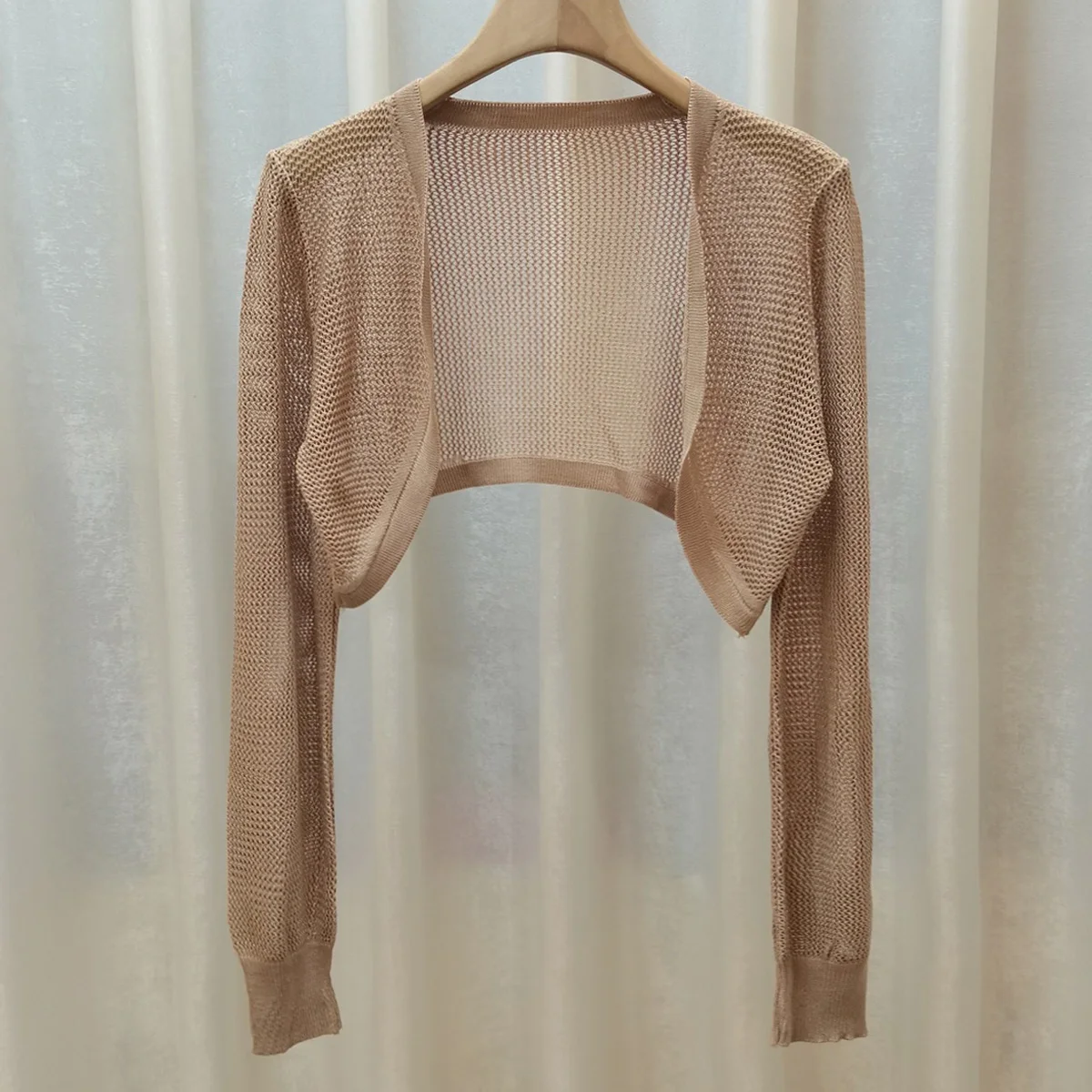 93009 khaki shawl blouse