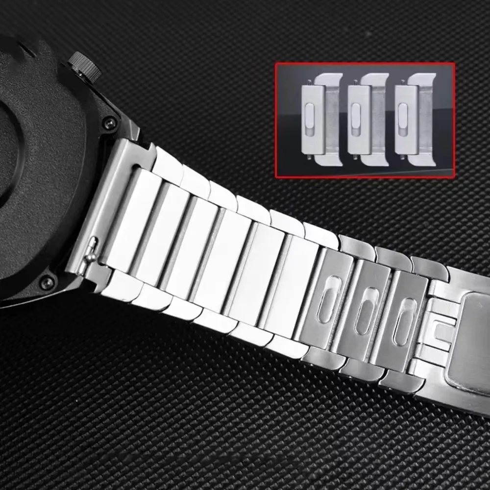 Luxury 22mm Stainless Steel Link Bracelet Wristband