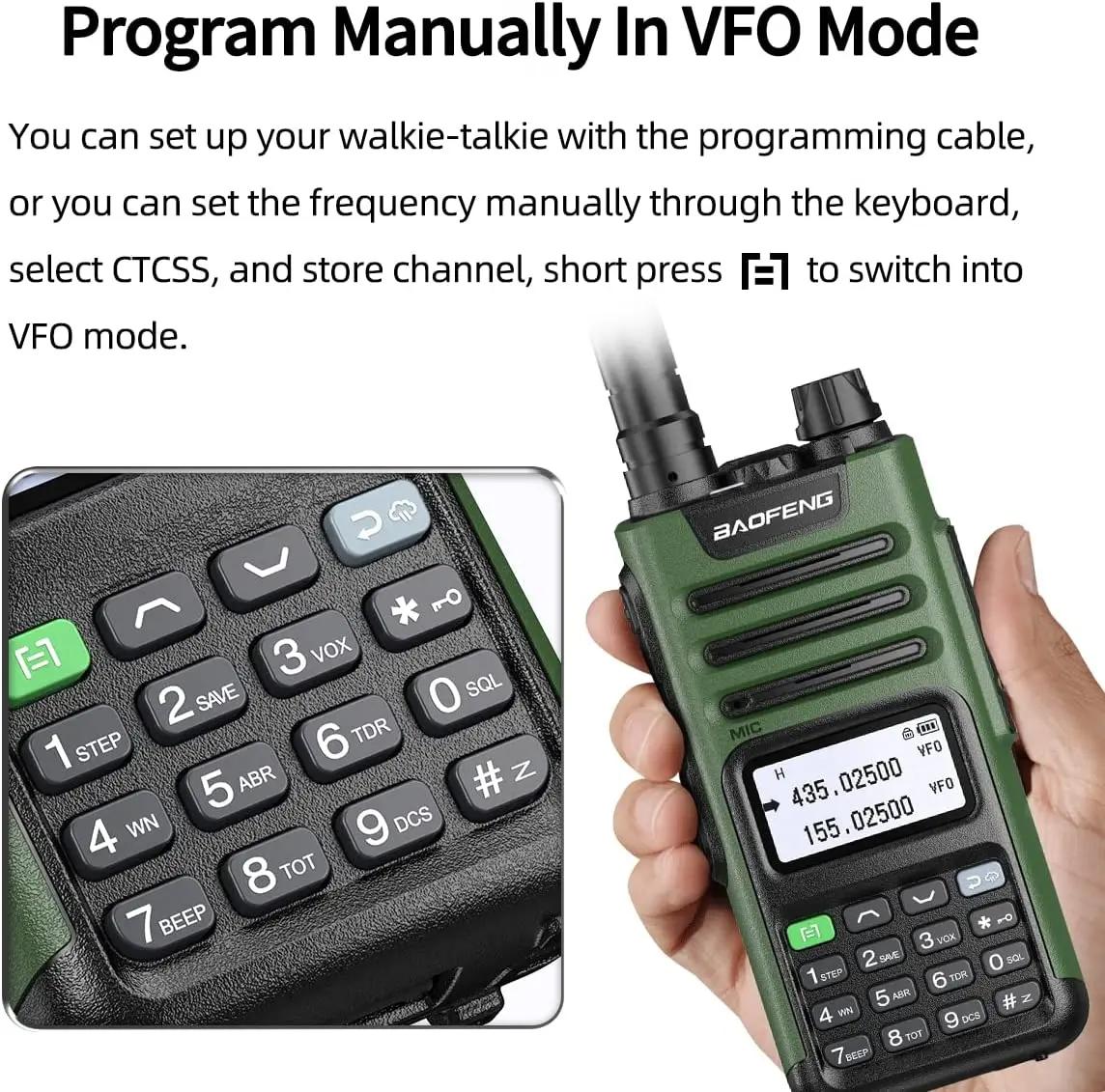 BaoFeng UV-13 PRO V2 High Power Dual Band Walkie Talkie Type C Charger 50 KM Long Range Transceiver Ham Two Way Radio 5