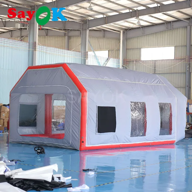 SAYOK 7m Giant Inflatable Paint Booth Inflatable Spray Booth PVC Truck