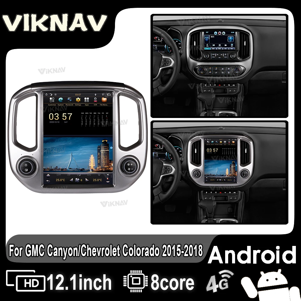 

Android Auto Car Radio For GMC Canyon/Chevrolet Colorado 2015-2018 Newest Generation GPS Navigation Multimedia Player Head Unit