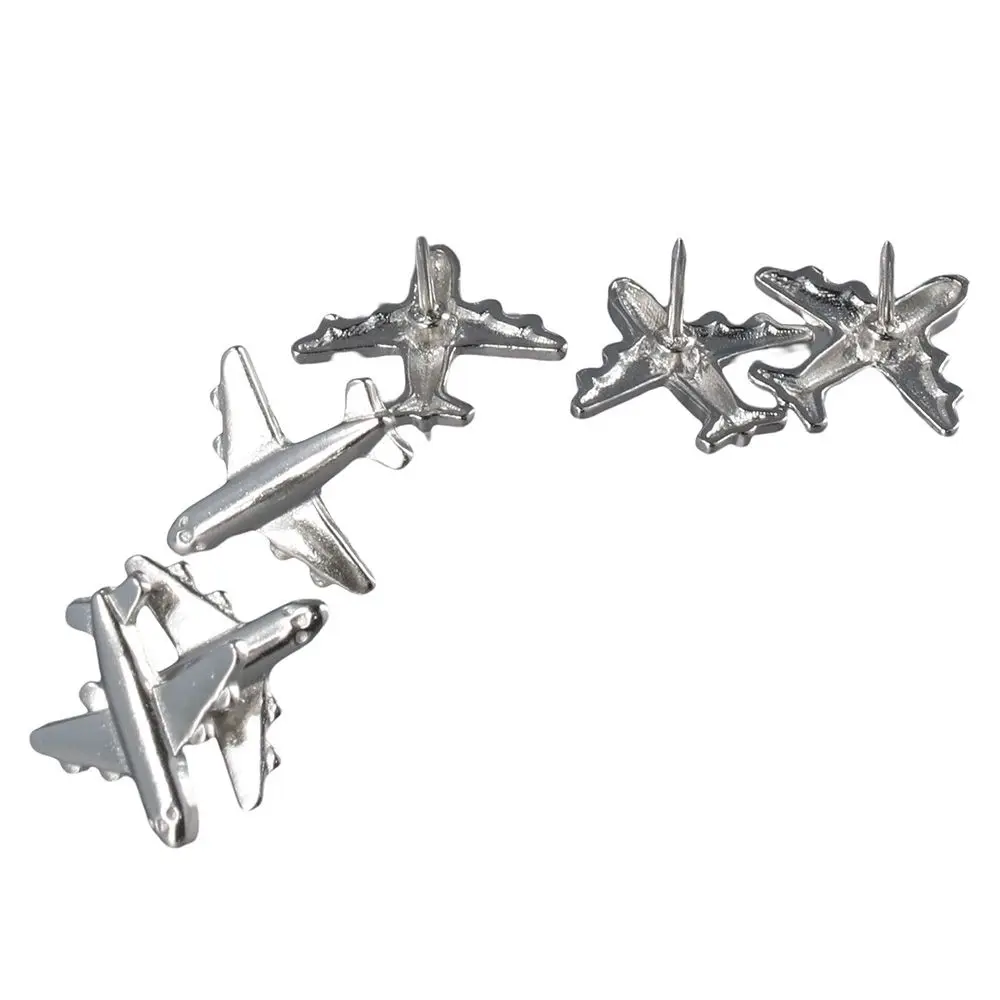 12PCS Airplane Pushpins Photo Map Thumbtacks Creative Drawing Pins Home Office Decor push pins
