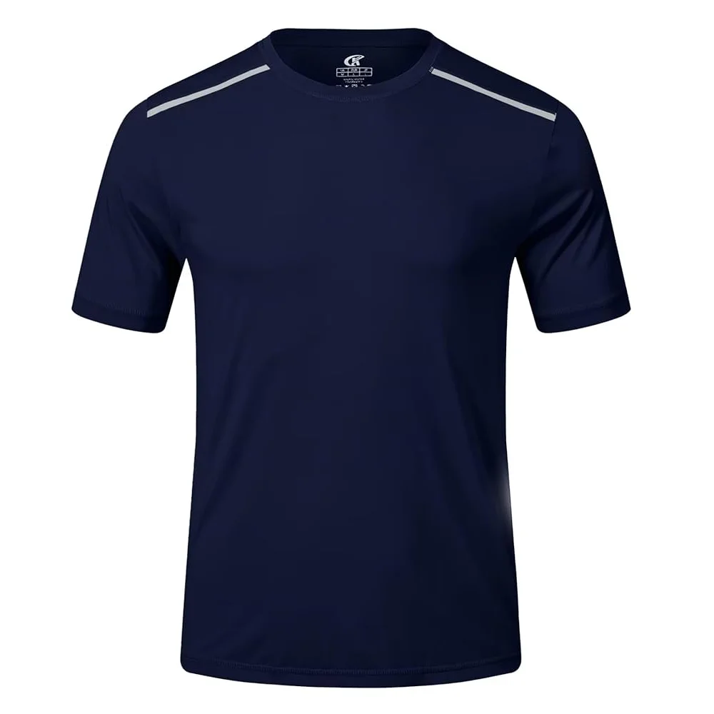 UPF 50+ Herren-Kurzarm-Sport- und Fitness-T-Shirt mit seitlichen atmungsaktiven Löchern für Fitnessstudio, Outdoor, Laufen, Sport, T-Shirt, Trainingsoberteile – Detail 21