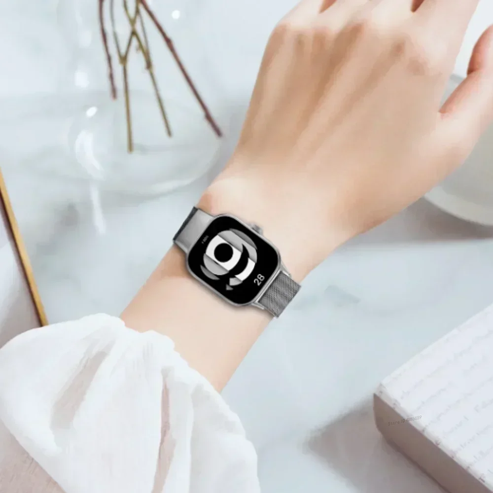 Magnetic Loop Stainless Steel Bracelet Watchband Strap Accessories