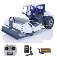 LESU Aoue-H13i RC Hydraulic Road Roller RTR 1/14 Radio Control Metal Machine Wheeled Construction Car Model Light Sound THZH1534 2