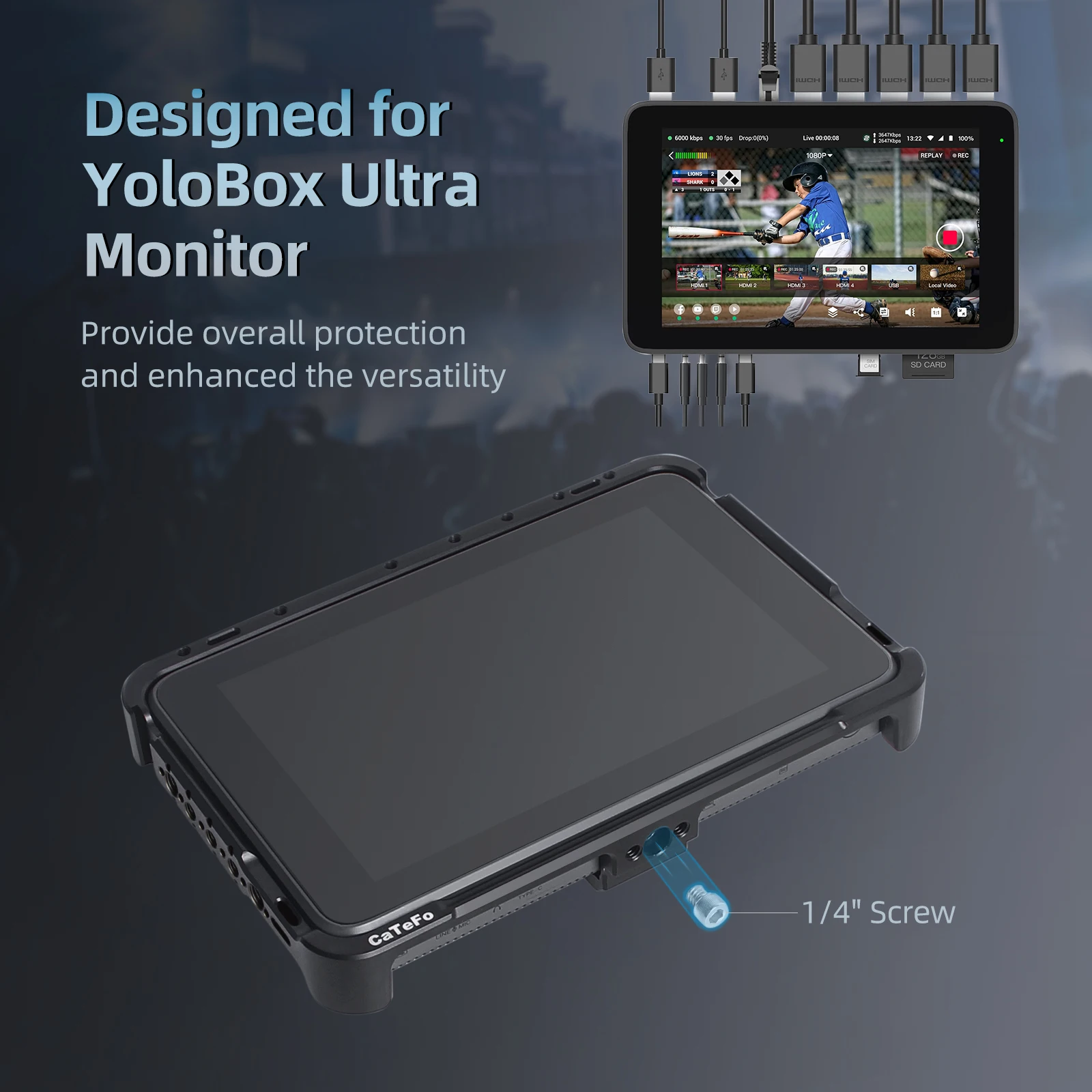 Yololiv-ハンドルキット付きyoloboxウルトラケージ,完全アルミニウム