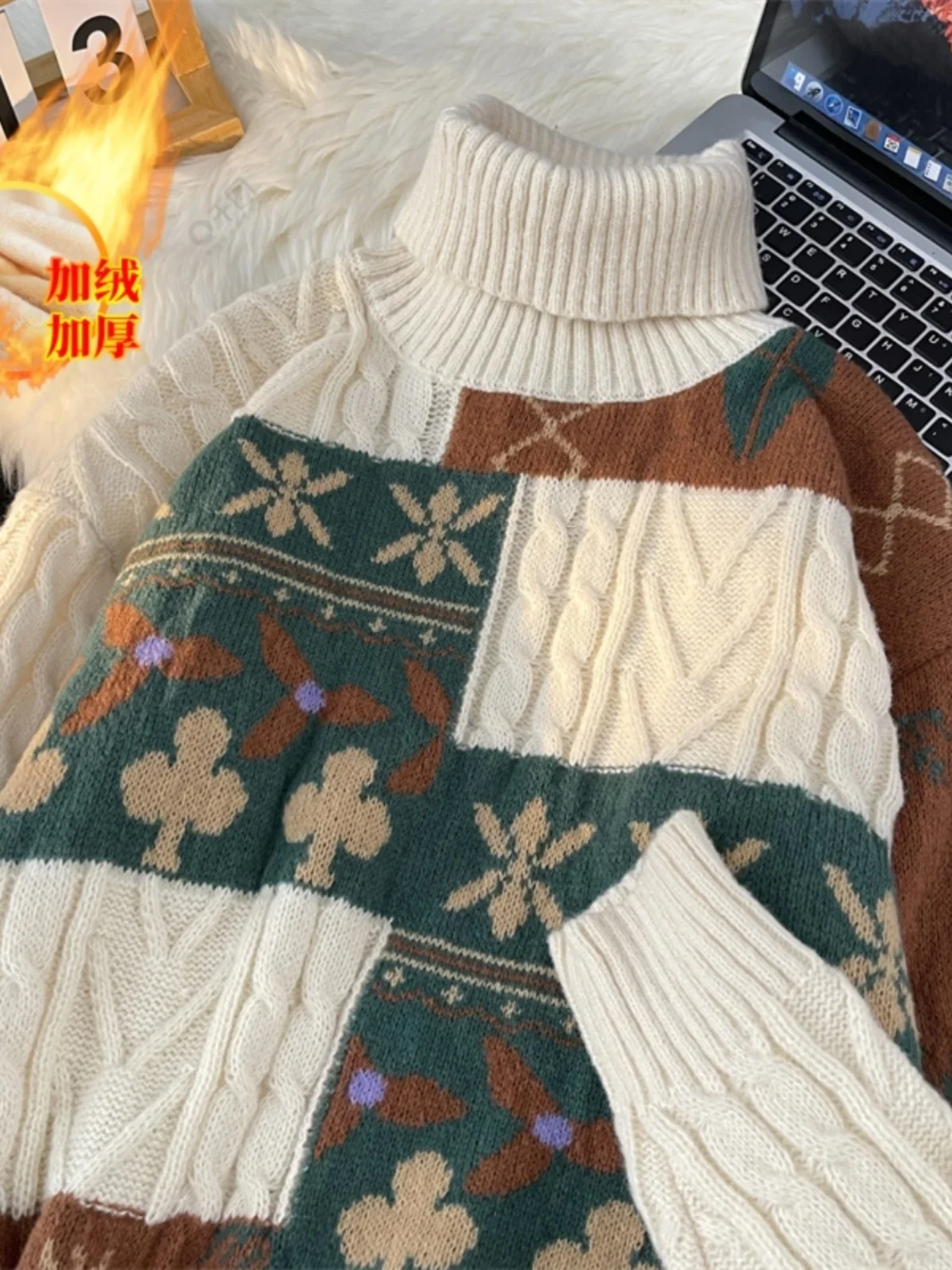 

2023 Autumn and Winter Fashion Women's Knitted Top Elegant O-neck Vintage Knitted Top Warm Temperament Women's Sweater Jumper