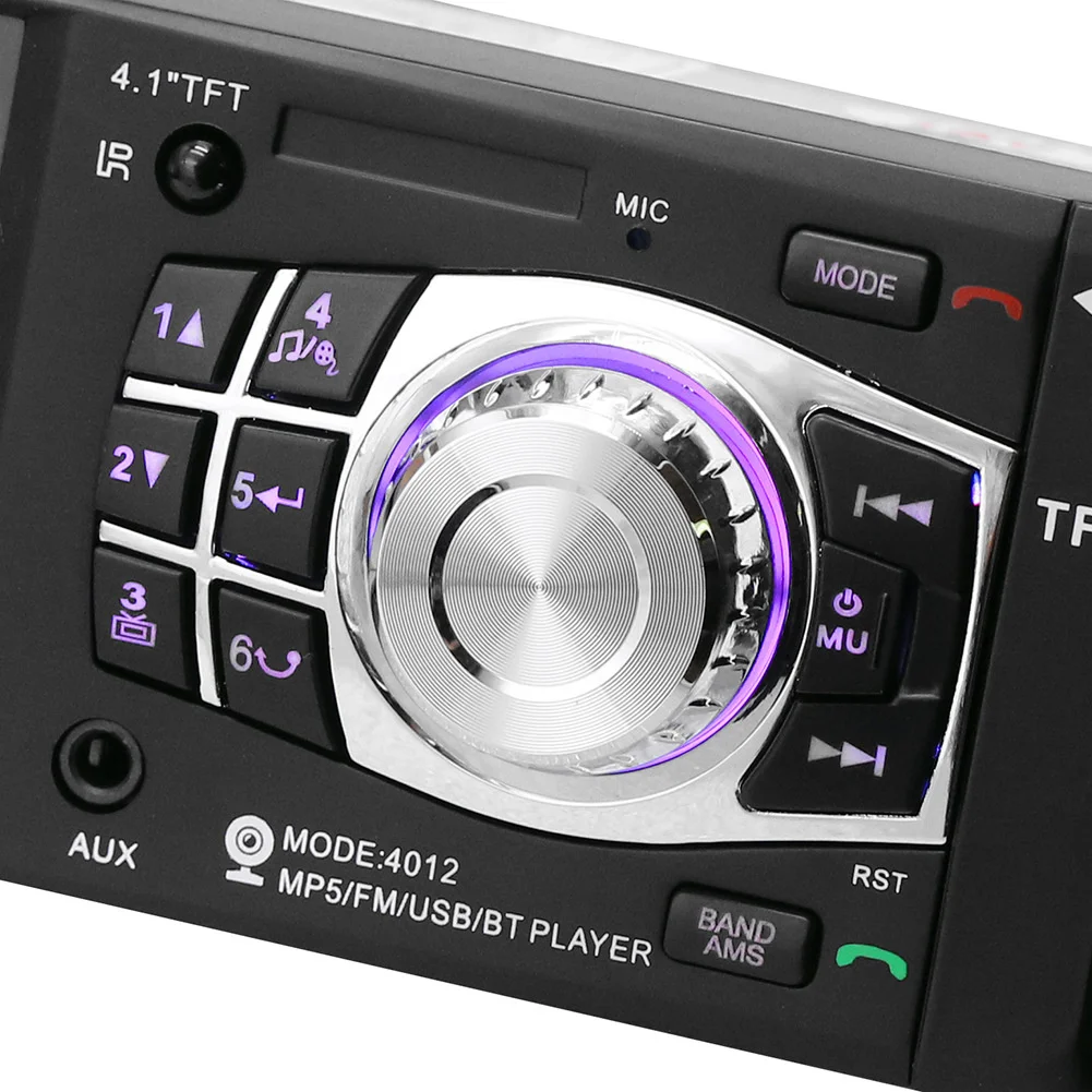 5PCS 4012b Car Mp5 Mp4 Mp3 Player Card Inserted Machine Usb Disk Bluetooth Phone Rear View