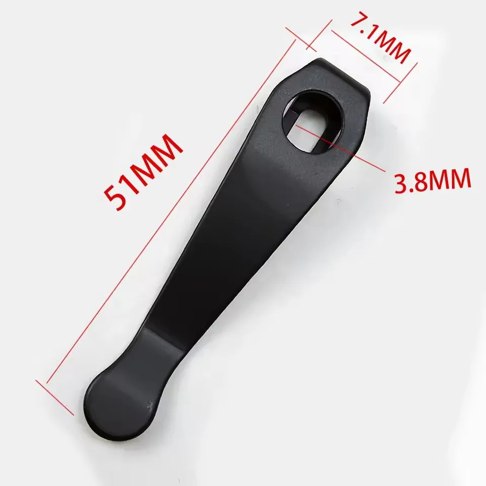 1piece Titanium Lightweight Pocket Back Clips Waist Clip for Para 3 Folding Knife Pocket Clips