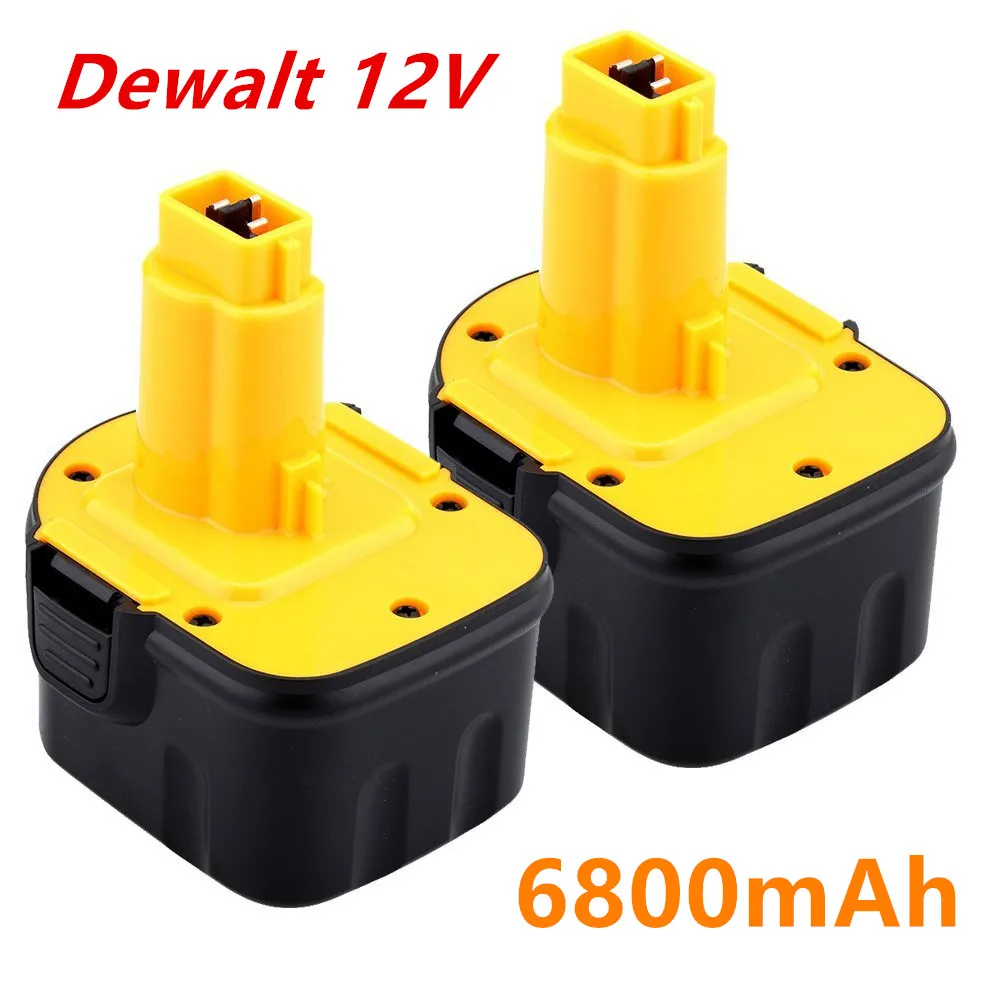 2 Batteries Topbatt Ni-MH 12V 3,6Ah - Remplacement Pour DeWalt DE9071, DE9072, DW9071, Etc. - Compatible Outils 12V