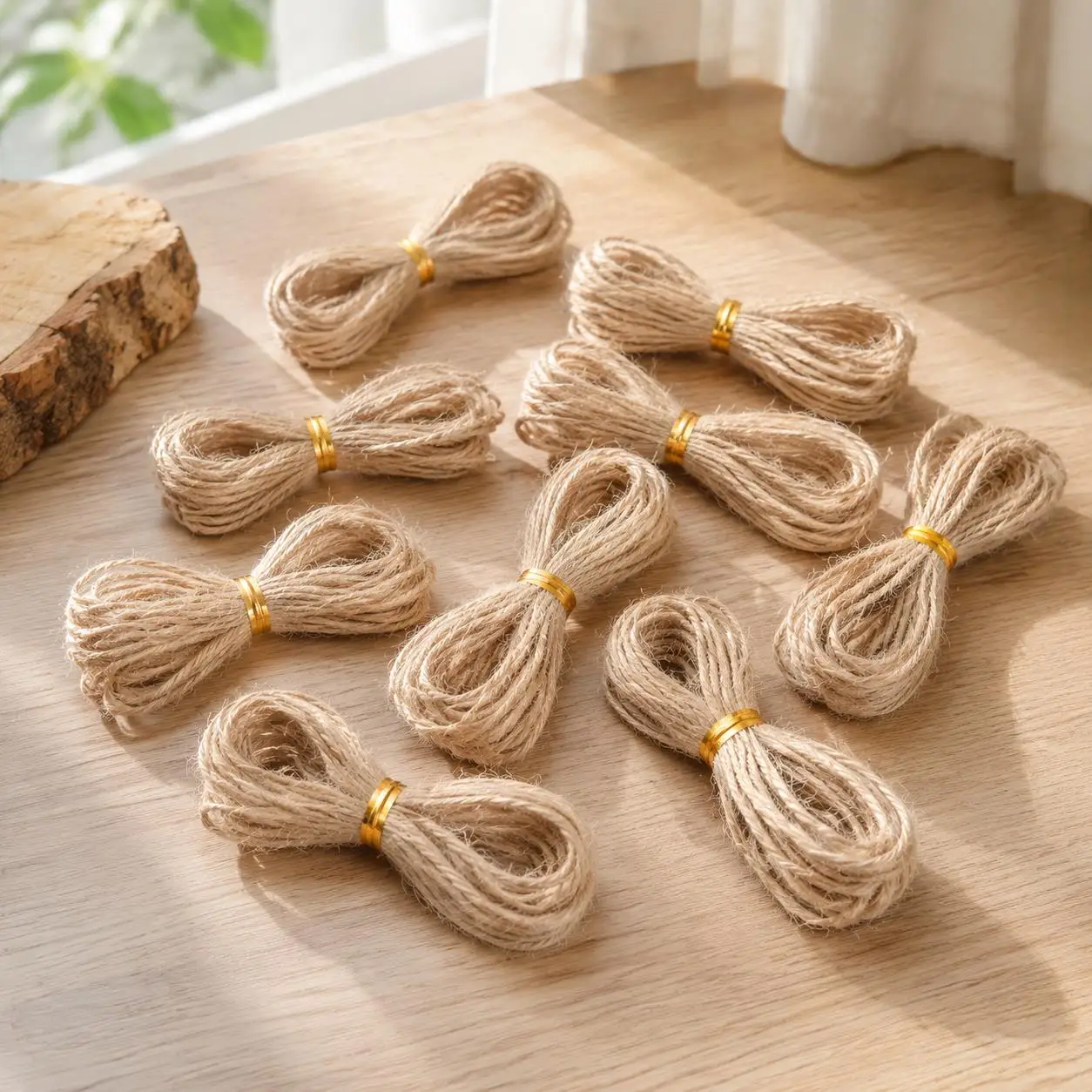 1pc 대마 끈 로프, 유연한 섬유 DIY 공예 용품, 원예 묶기용 다목적 바인딩..