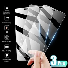 

3PCS Full Cover Tempered Glass On the For iPhone 7 8 6 6s Plus X Screen Protector On iPhone X XR XS MAX SE 5 11 12 13 Pro Glass