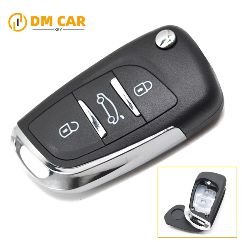 Remote car key shell DIY 2/3buttons DS style for KD B11 NB11/VVDI KD900 key fob blank cover case