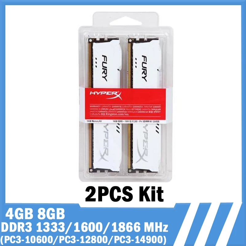 HyperX-Fury-Memoria-DDR3-RAM-8GB-2x4GB-16GB-2x8GB-Kit-1866MHz-1333 ...