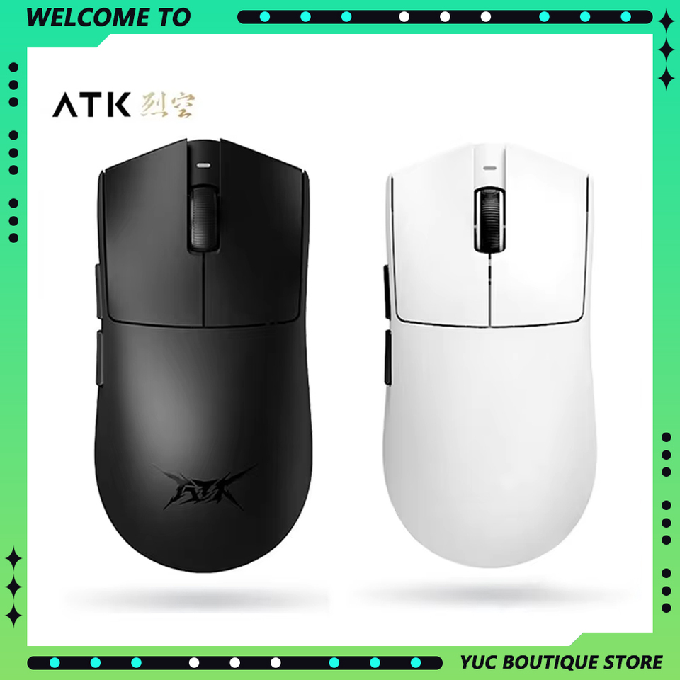 ATK Blazing Sky X1 Mouse Wireless 8K Low Latency FPS Three Mode Game Mouse Lightweight E-sports Customized PC Gaming Accessories