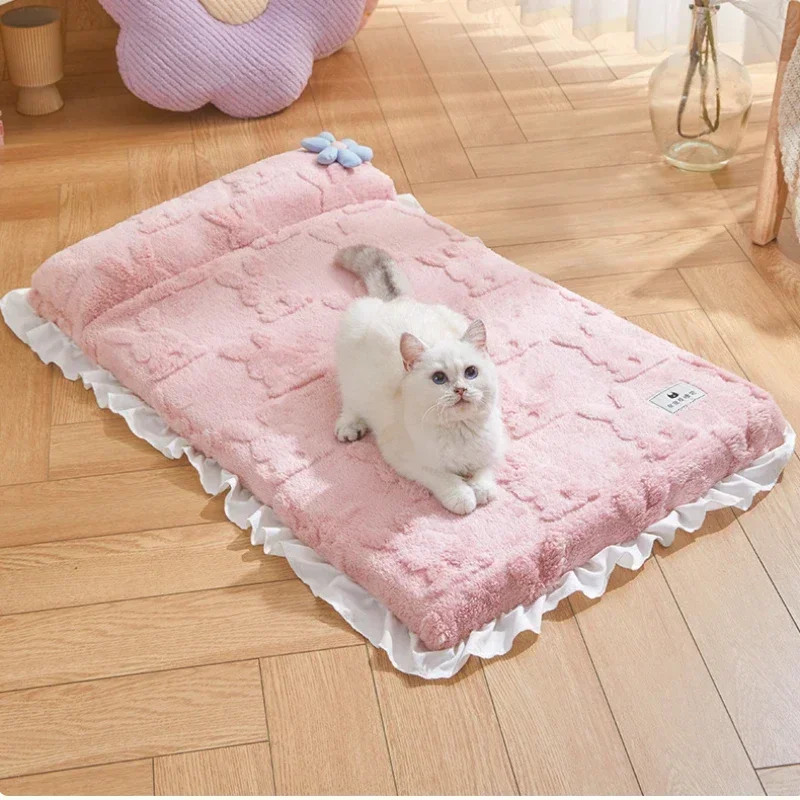 

Dog Bed Padded Cushion for Small Big Dogs Sleeping Beds and Houses for Cats Super Soft Durable Mattress Removable Pet Mat