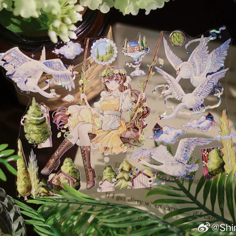 파리화 소녀 와시 테이프 백설 공주 1 루프 성냥개비, 천상의 날개 왕자, 순결의 땅