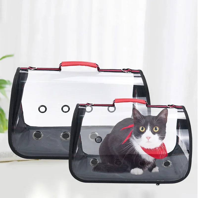 Cat Dog Carrier Bag Portable Cats Handbag Foldable Travel Bag Kitten Carrying Shoulder Pet Transport Bags