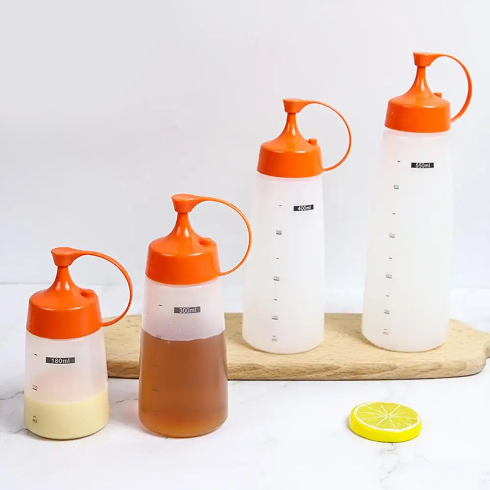 Squeeze Bottle Oil Bottle Plastic For Home Kitchen condiment bottles