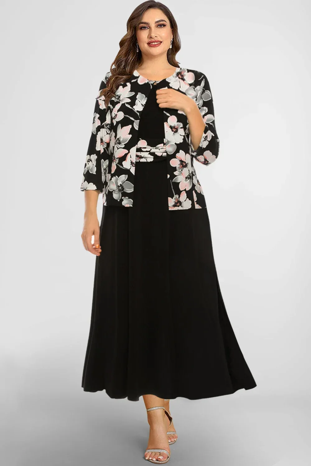 Evening Dresses Plus Size Dress And Jacket Set OVARA Women's Plus