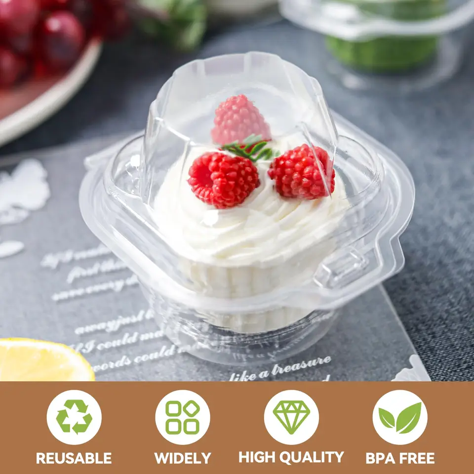 Scatole Trasporto Dolci 10 Scatole Per Cupcake Da 12 Fori - Con - Foto 5