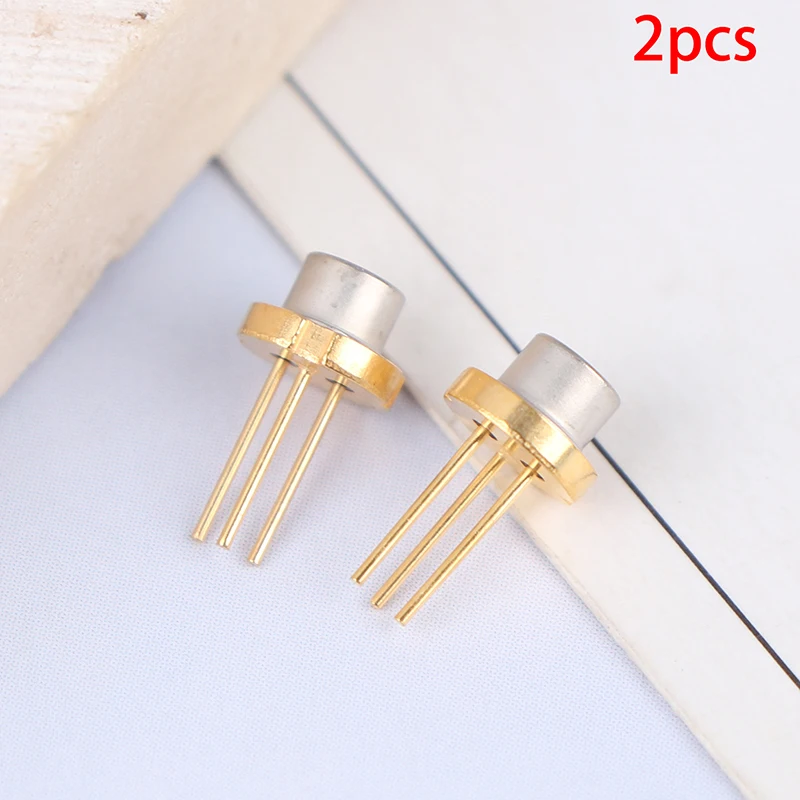 2Pcs 5mw 650nm 2.2V High Power Diode Module Red Laser Head TO-18 Laser Diode Burning Infrared LD Laser Module